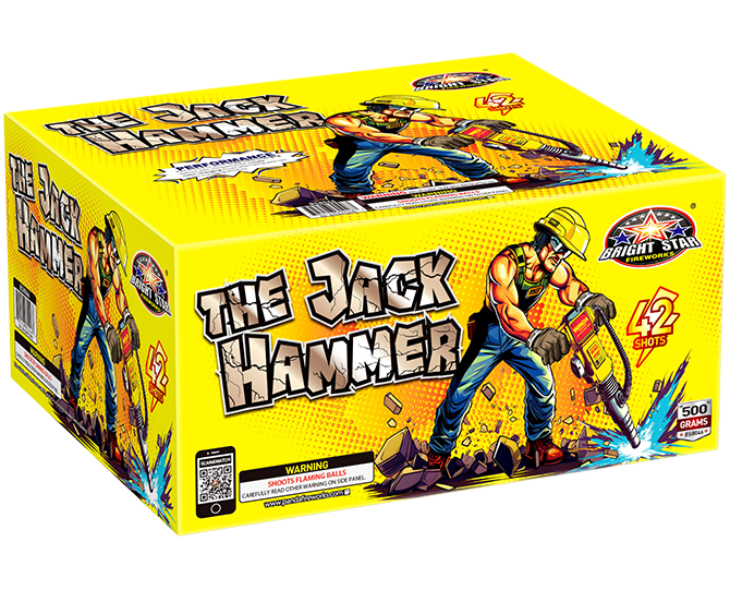 THE JACK HAMMER 42'S Winda 500 gram fireworks cake