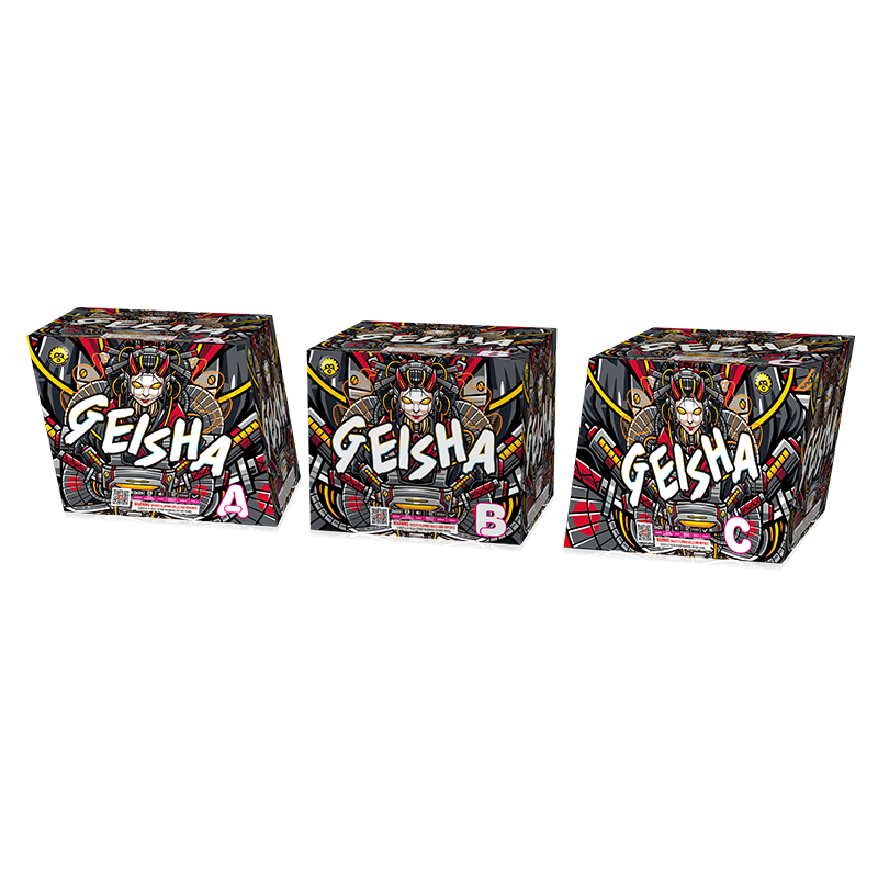 Geisha MC579 assortment, A B and C cakes