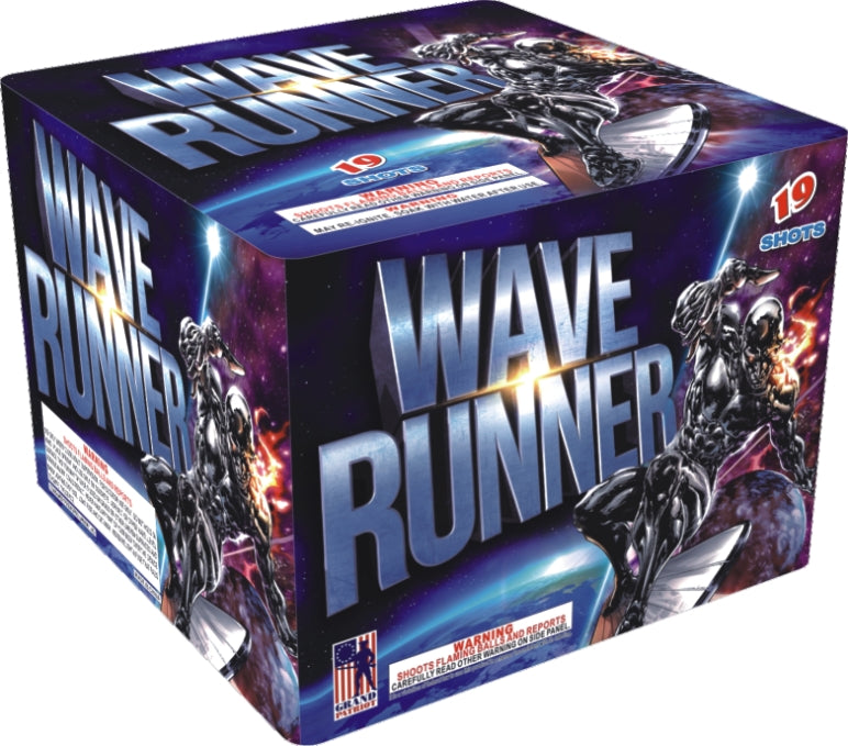 Wave Runner Grand Patriot 500 gram fireworks cake