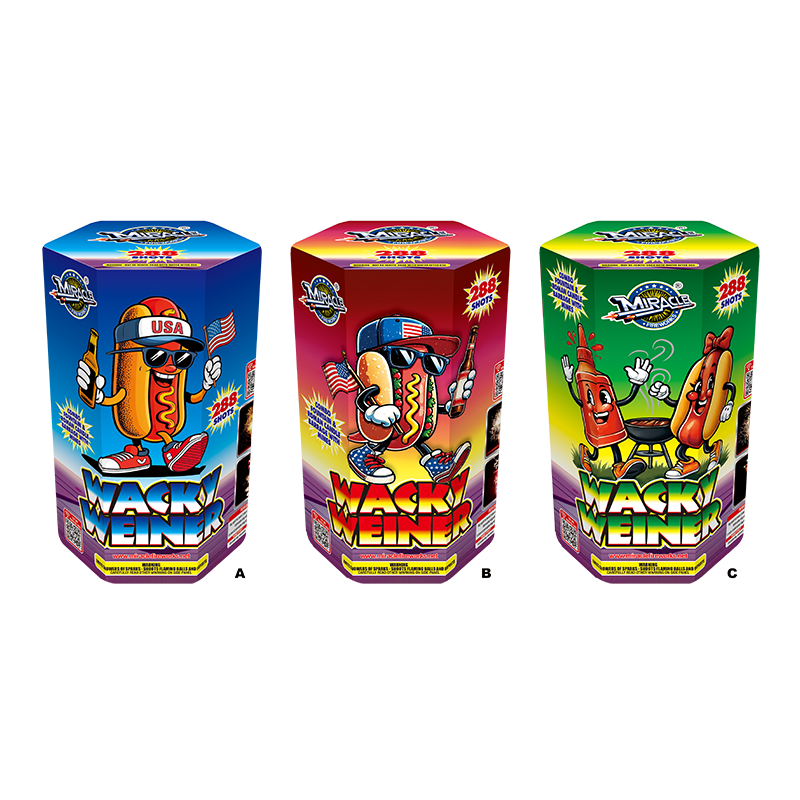 WACKY WEINER M6002 — original Miracle Fireworks product image