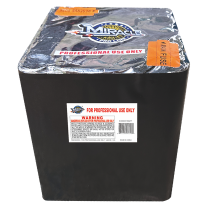 25 SHOTS THUNDER SALUTE WITH BROCADE CROWN TAIL MPL001 — original Miracle Fireworks product image