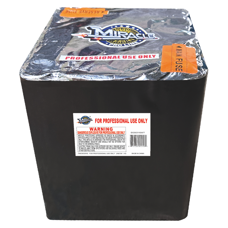 25 SHOTS THUNDER SALUTE WITH TI-GOLD PALM TAIL MPL004 — original Miracle Fireworks product image