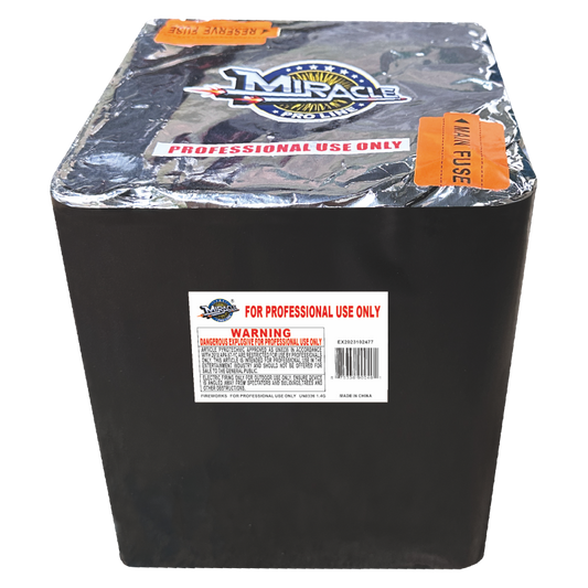 25 SHOTS THUNDER SALUTE WITH TI-GOLD PALM TAIL MPL004 — original Miracle Fireworks product image