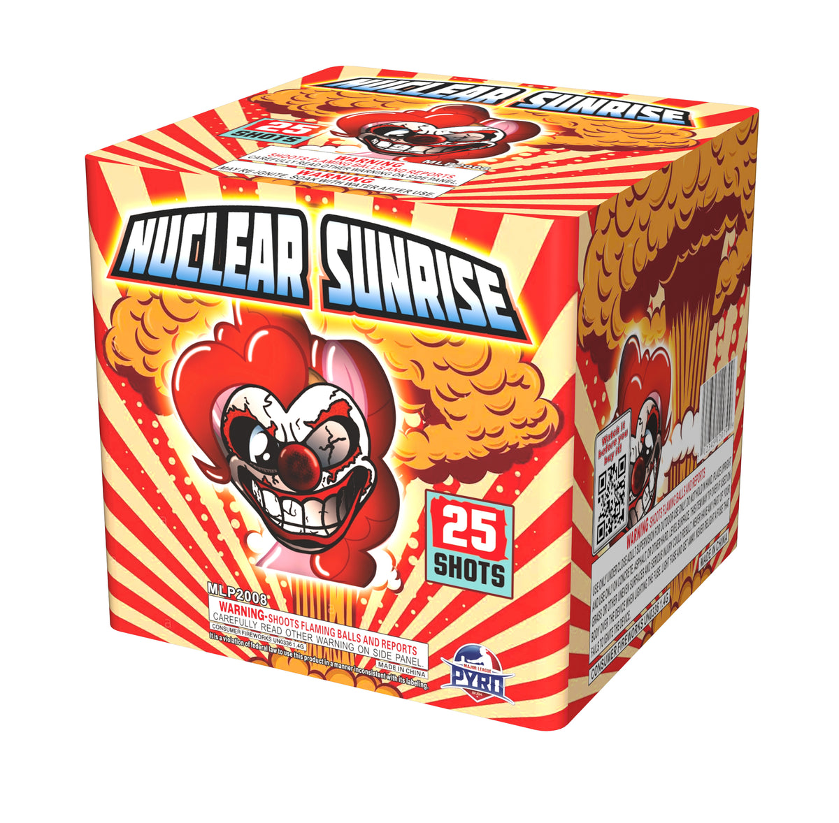 Nuclear Sunrise Major League Pyro 200 gram fireworks cake