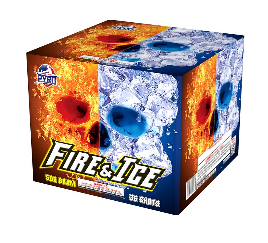 Fire & Ice Major League Pyro 36-shot 500g fireworks cake