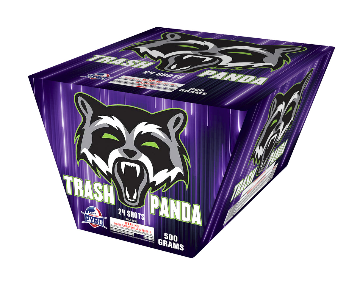 Trash Panda Major League Pyro 500 gram fireworks cake