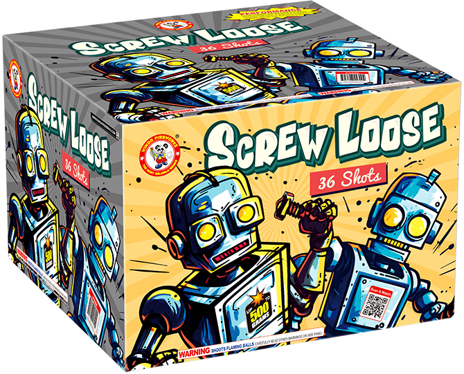 Screw Loose Winda 500 gram fireworks cake