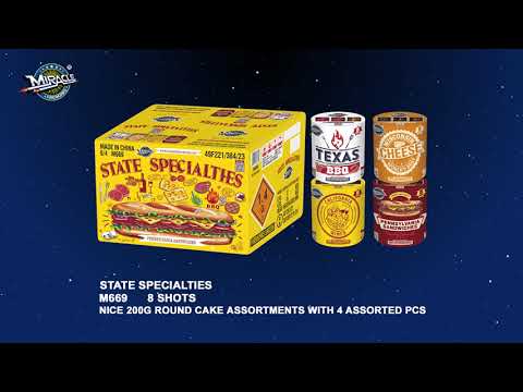 STATE SPECIALTIES M669 — official Miracle Fireworks YouTube demo