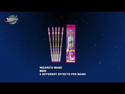 WIZARD'S WAND M929 — official Miracle Fireworks YouTube demo