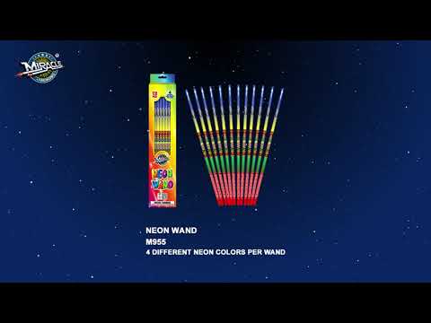 NEON WAND M955 — official Miracle Fireworks YouTube demo