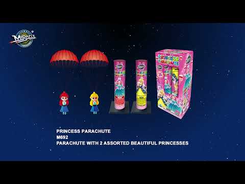 PRINCESS PARACHUTE M692 — official Miracle Fireworks YouTube demo