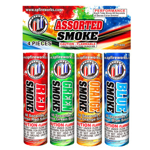 Assorted Smoke (Red, Green, Blue, Orange) - 60 Seconds