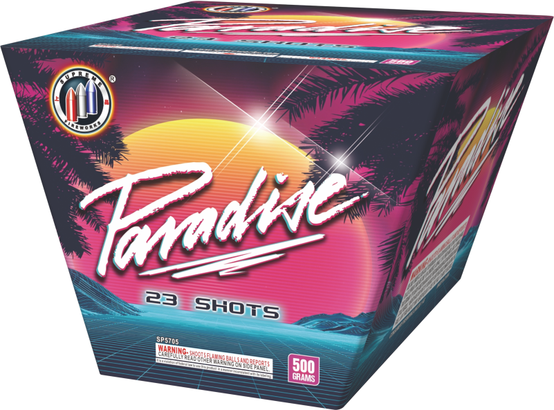 Paradise Supreme Fireworks 500 gram fireworks cake