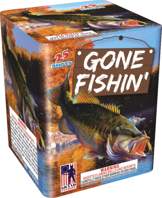 Gone Fishin' Major League Pyro wholesale 200 gram multi-shot fireworks cake