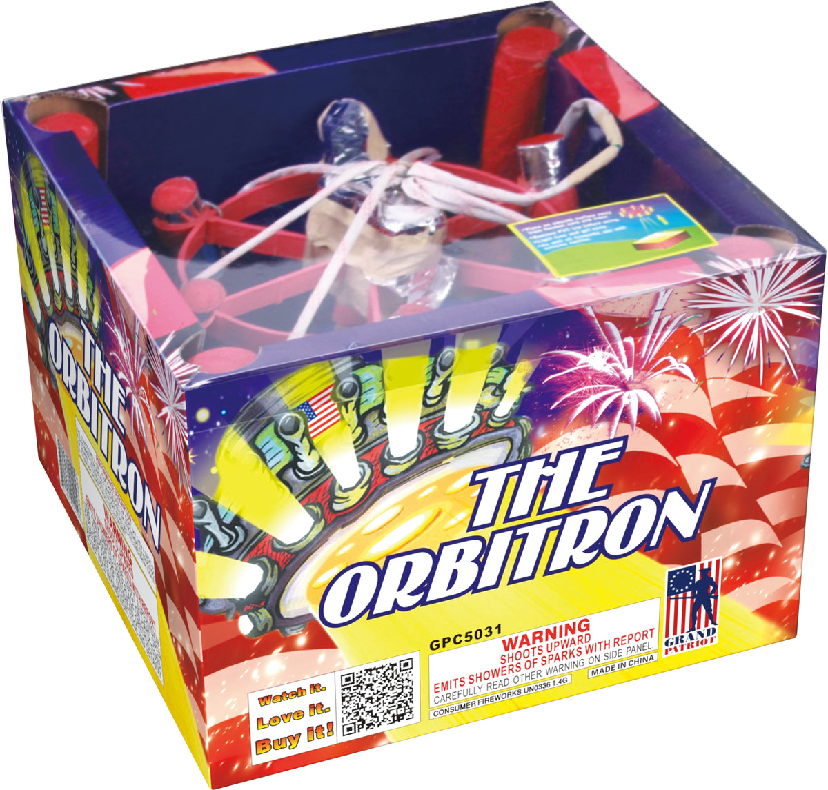 The Orbitron Grand Patriot wholesale 500g fireworks cake