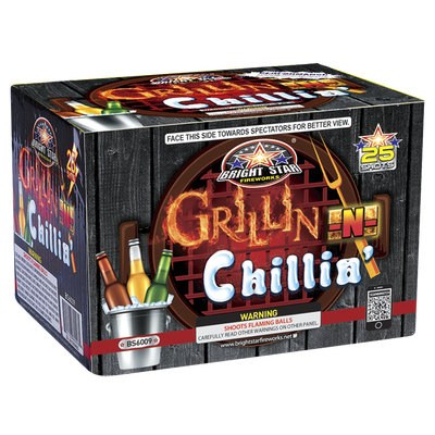 Grillin N Chillin 25's Winda wholesale 200 gram multi-shot fireworks cake