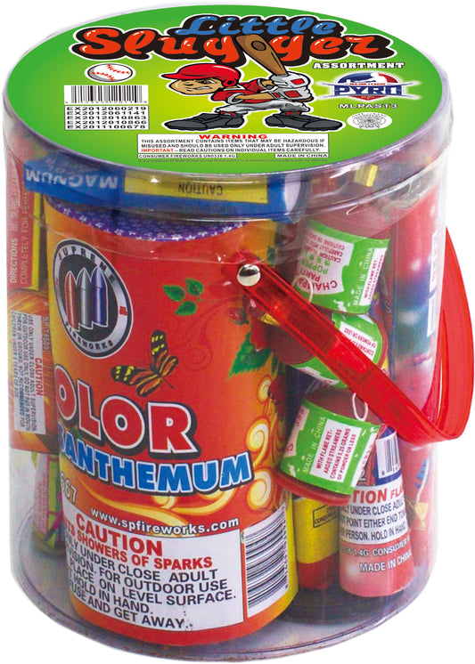 Little Slugger Bucket Assortment Major League Pyro wholesale safe-and-sane fireworks assortment