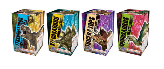 Jurassic Assortment Major League Pyro wholesale 200 gram multi-shot fireworks cake