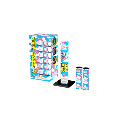 MMM Donuts 6" Major League Pyro wholesale reloadable aerial shell kit